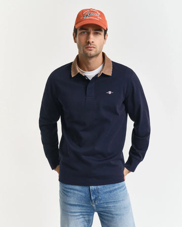 Μπλούζα Heavy Rugger Με Κοτλέ Γιακά GANT